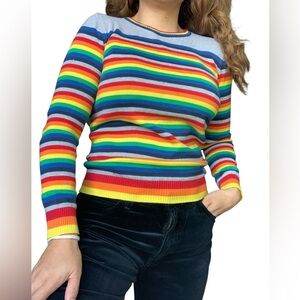 United Colors Of Benetton Multicolor Striped Crewneck Sweater
